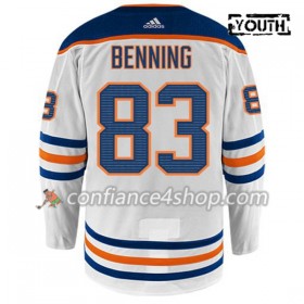 Adidas Maillot de Hockey Edmonton Oilers MATT BENNING 83 Blanc Authentic - Enfant